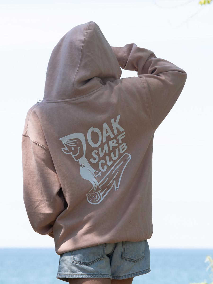 OAK SURF CLUB GROVER HOODIE - DUSTY PINK