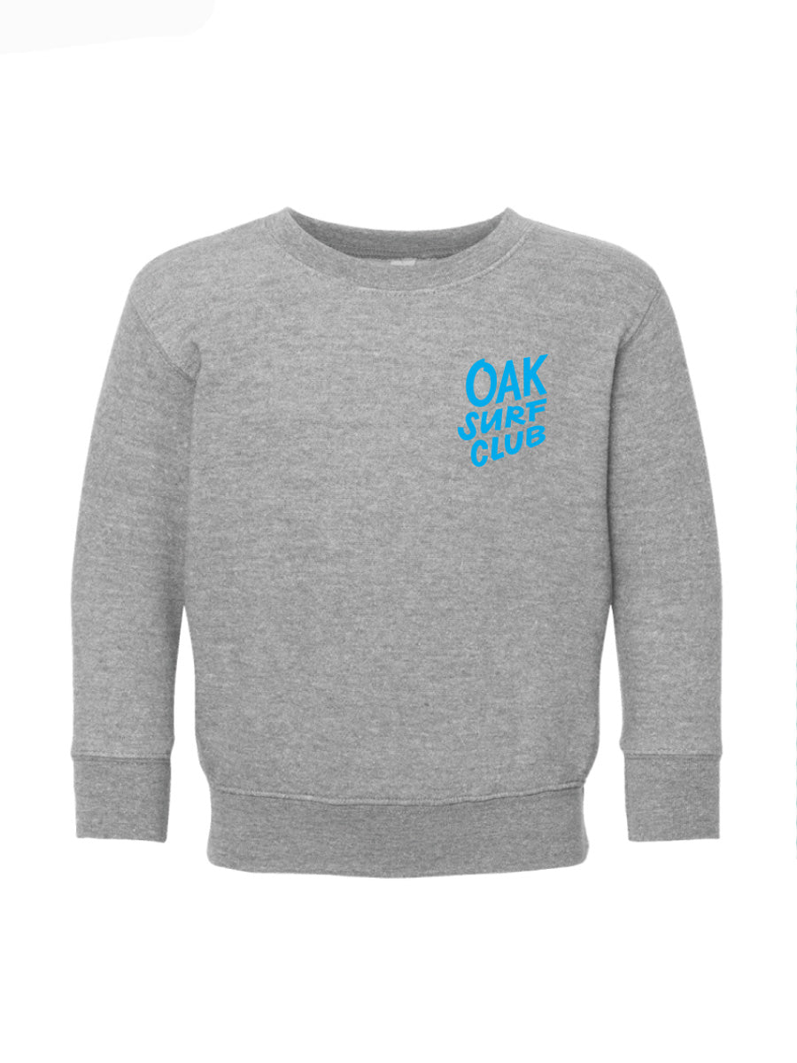 OAK SURF CLUB YOUTH GROVER CREWNECK - LIGHT HEATHER SWEATERS OAK SURF CLUB