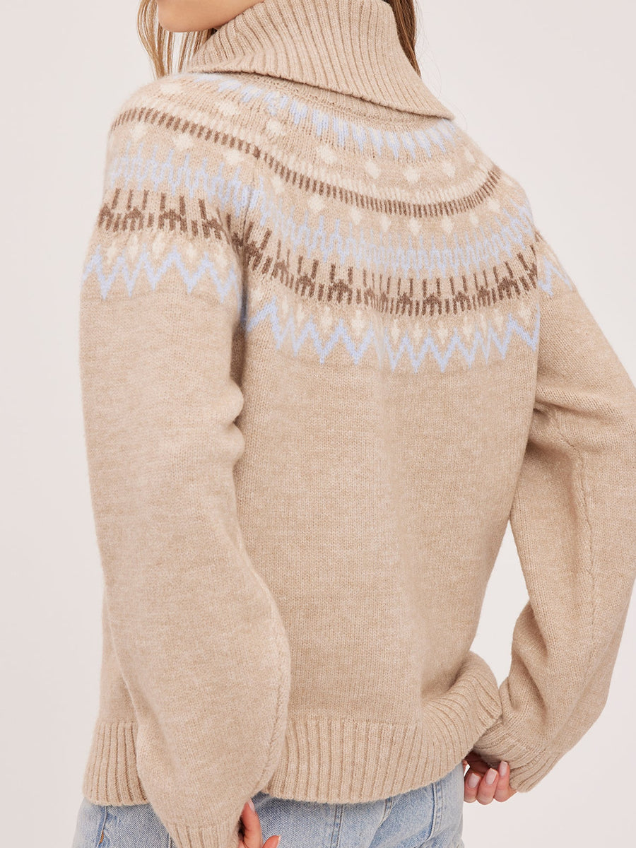 GENTLE FAWN FREYA SWEATER - HEATHER BISCOTTI SWEATERS GENTLE FAWN