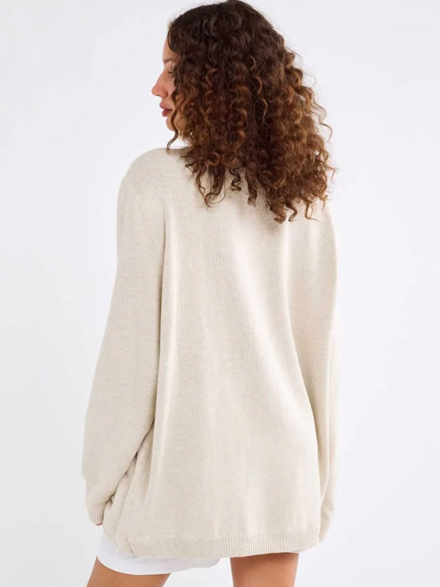 VARSITY HENLEY - OAT SWEATER -