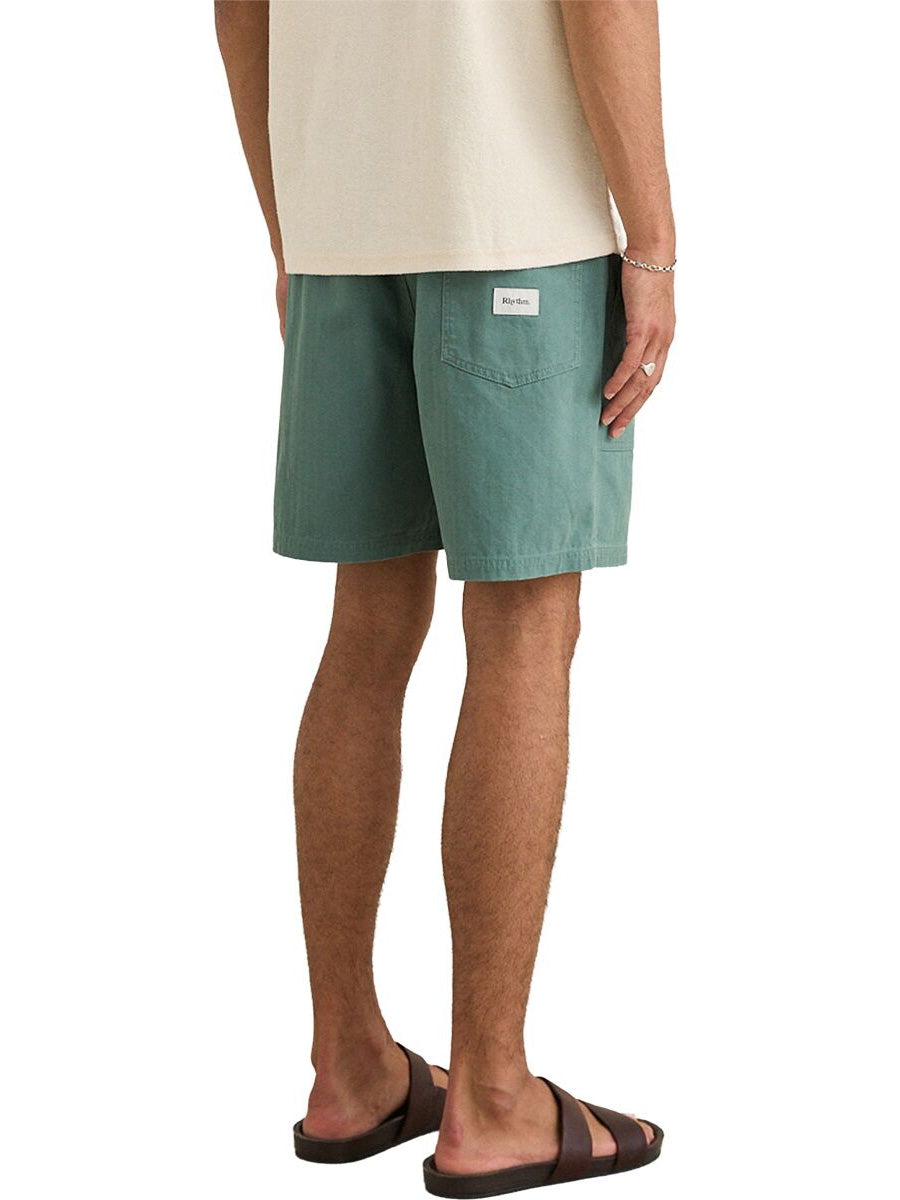 RHYTHM HERRINGBONE JAM SHORT - SEA FOAM SHORTS RHYTHM