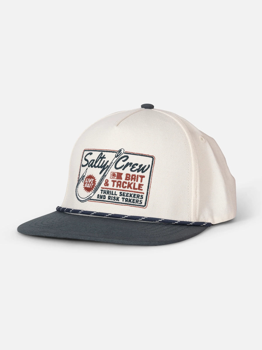 SALTY CREW HOOKED UP SNAPBACK - OFF WHITE/NAVY