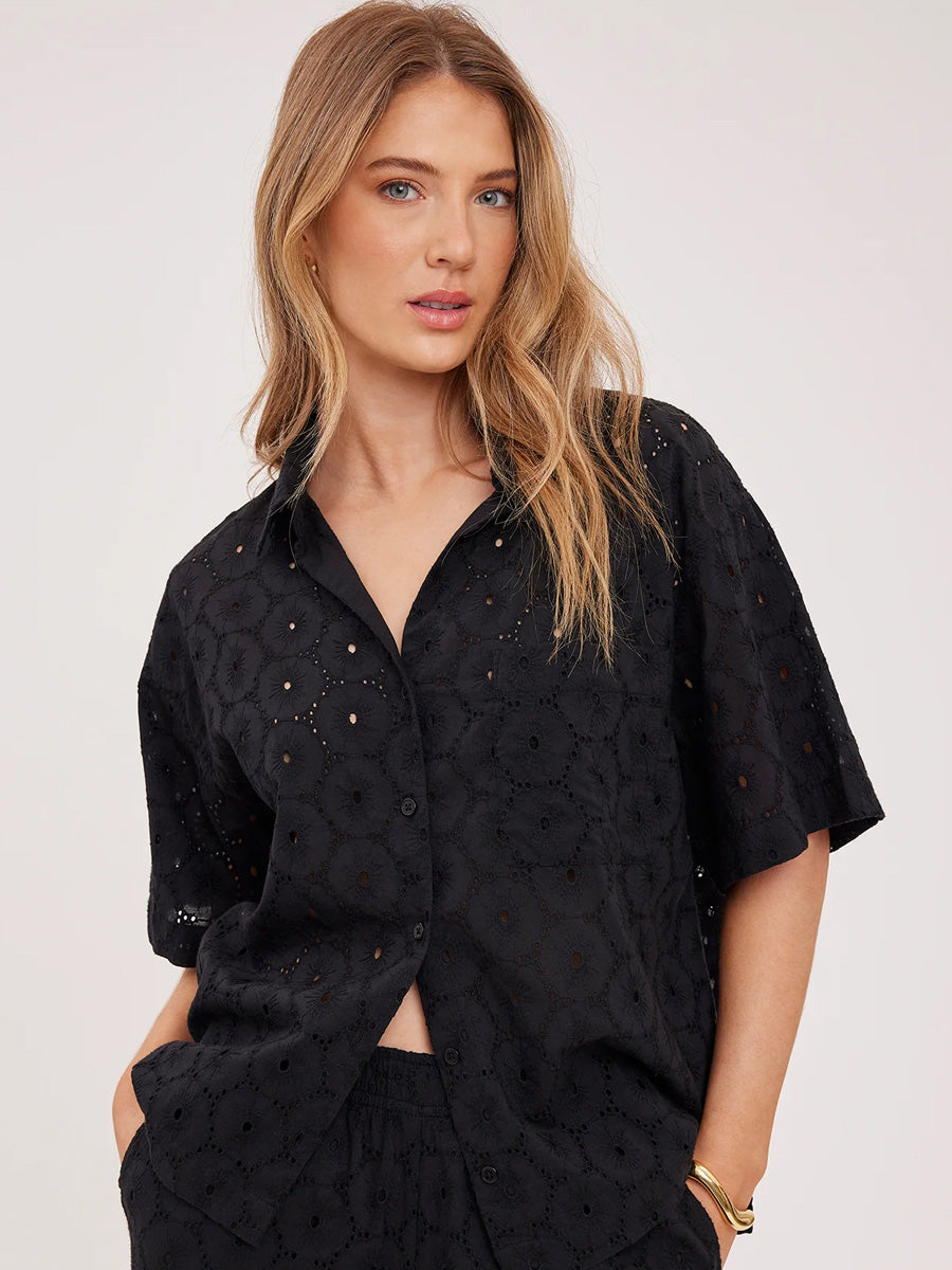 GENTLE FAWN LOUISA TOP - BLACK SHIRTS GENTLE FAWN