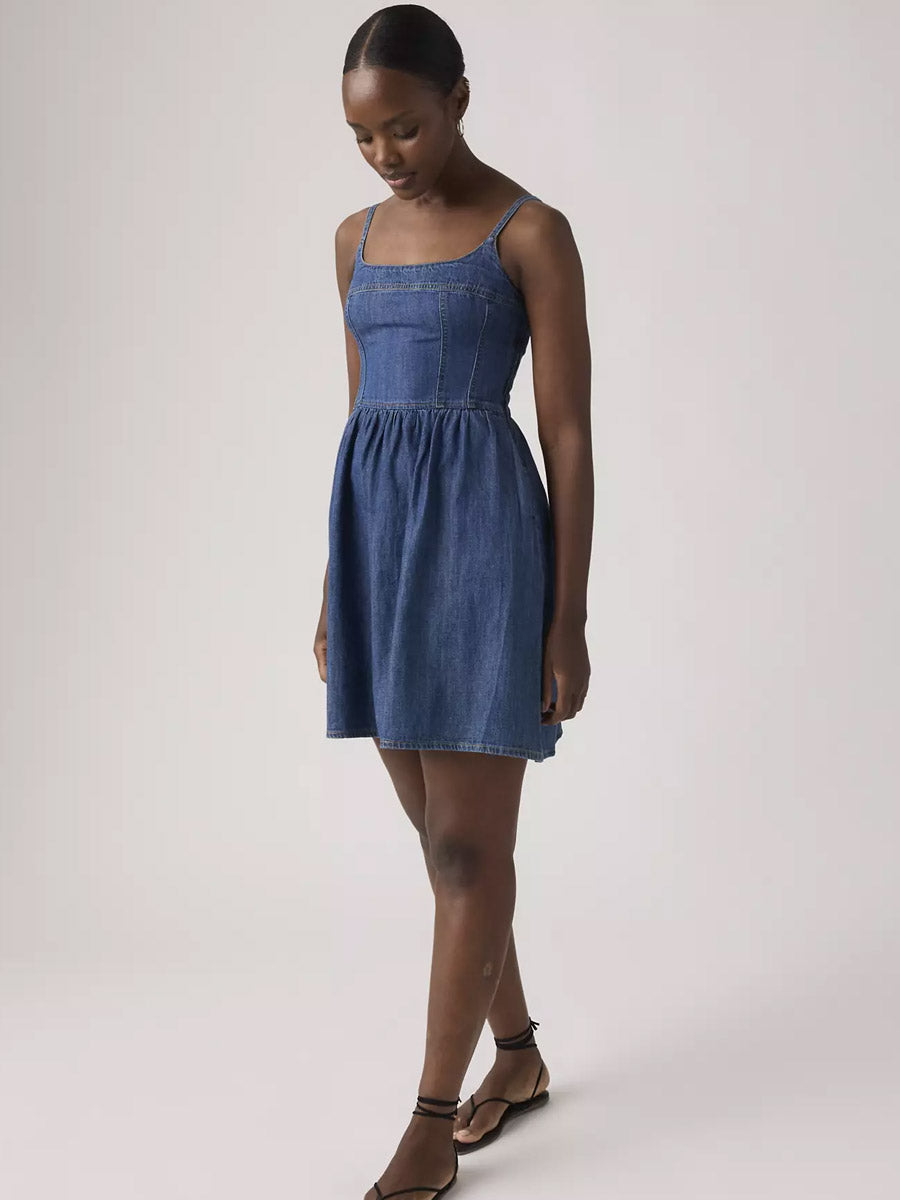 LEVI'S JADINE DENIM DRESS - UNTURNED STONE