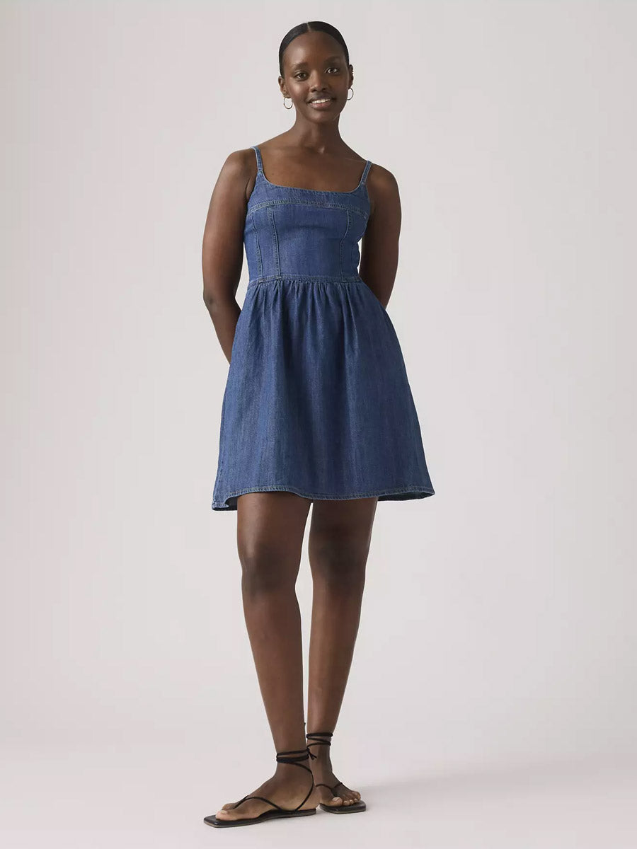 LEVI'S JADINE DENIM DRESS - UNTURNED STONE