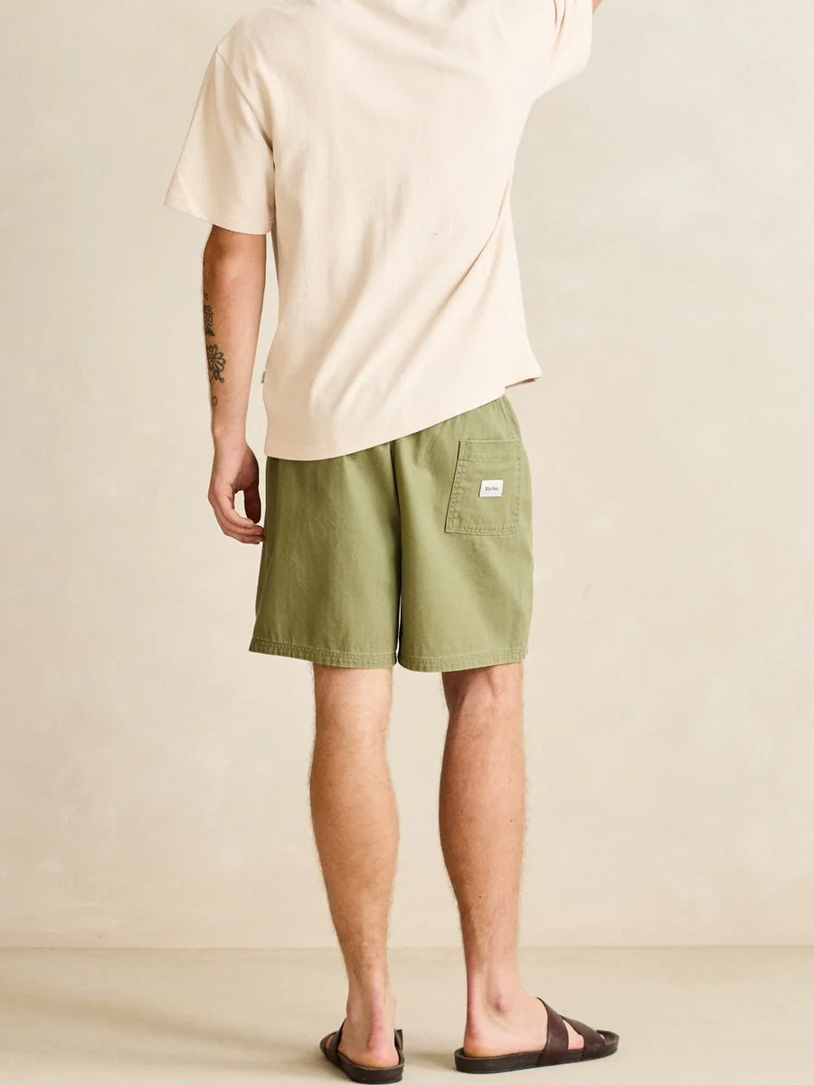 RHYTHM HAIGHT HERRINGBONE JAM - OLIVE SHORTS RHYTHM