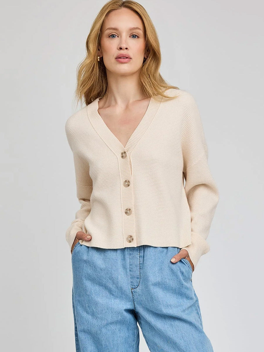 JOYCE CARDIGAN - CREAM CARDIGAN -