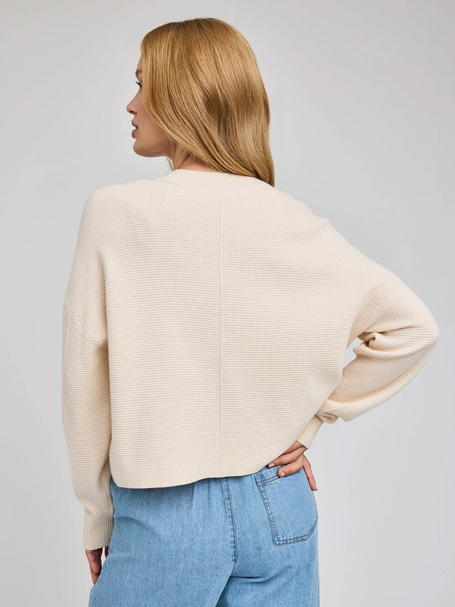 JOYCE CARDIGAN - CREAM CARDIGAN -