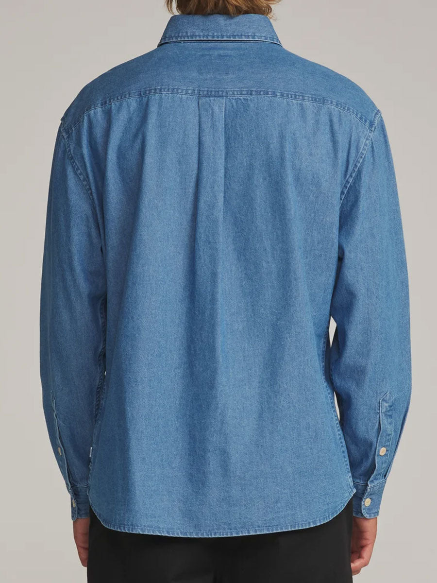 KATIN HENRY DENIM SHIRT - MEDIUM INDIGO