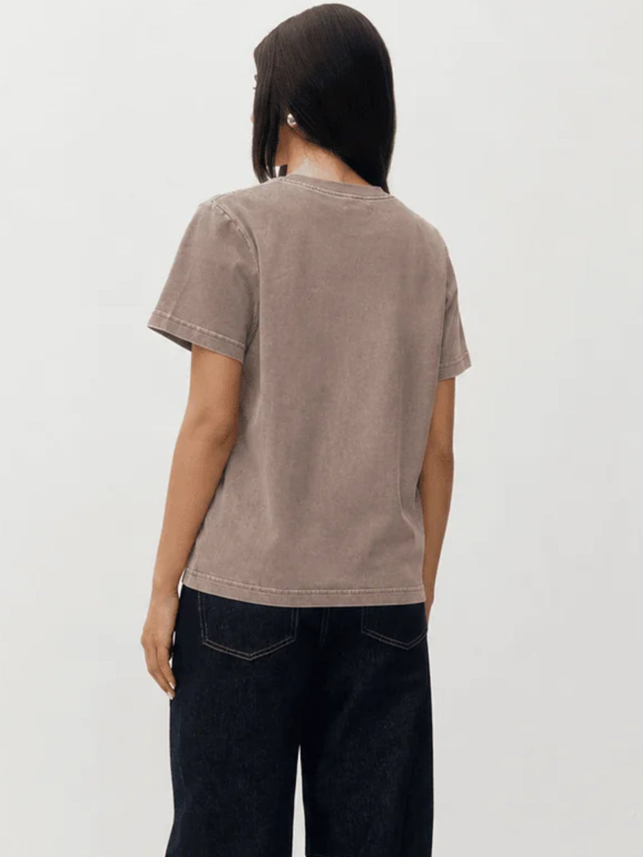 KUWALLA DOUBLE KNIT MUSE TEE - MUTE TEA