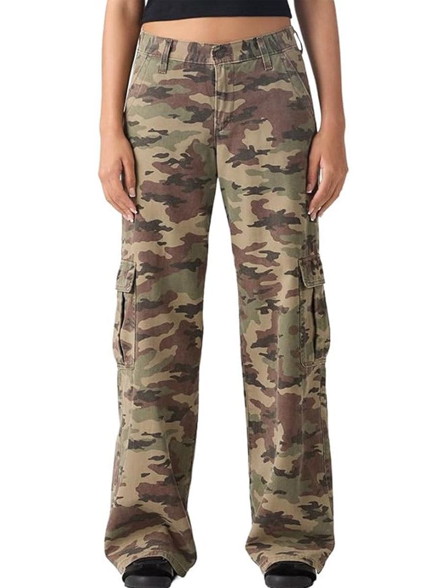 LEVI'S SUPERLOW LOOSE CARGO - WALLER CAMO COVERT CANVAS
