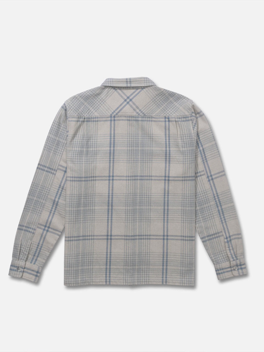 SALTY CREW WINDWARD FLANNEL - LIGHT GREY SHIRT -