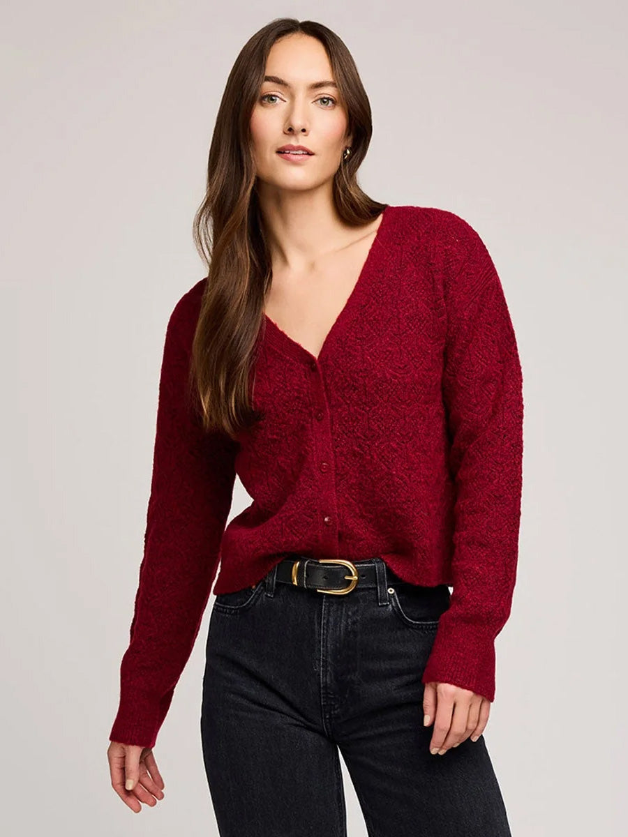 LILA SWEATER - HEATHER CRIMSON SWEATER -