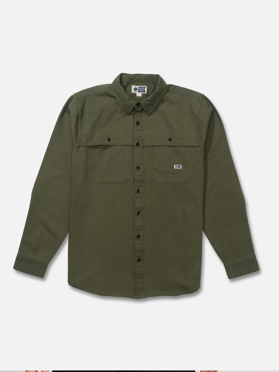 SALTY CREW LONG HAUL LONGSLEEVE SHIRT - FOUR LEAF CLOVER SHIRT -