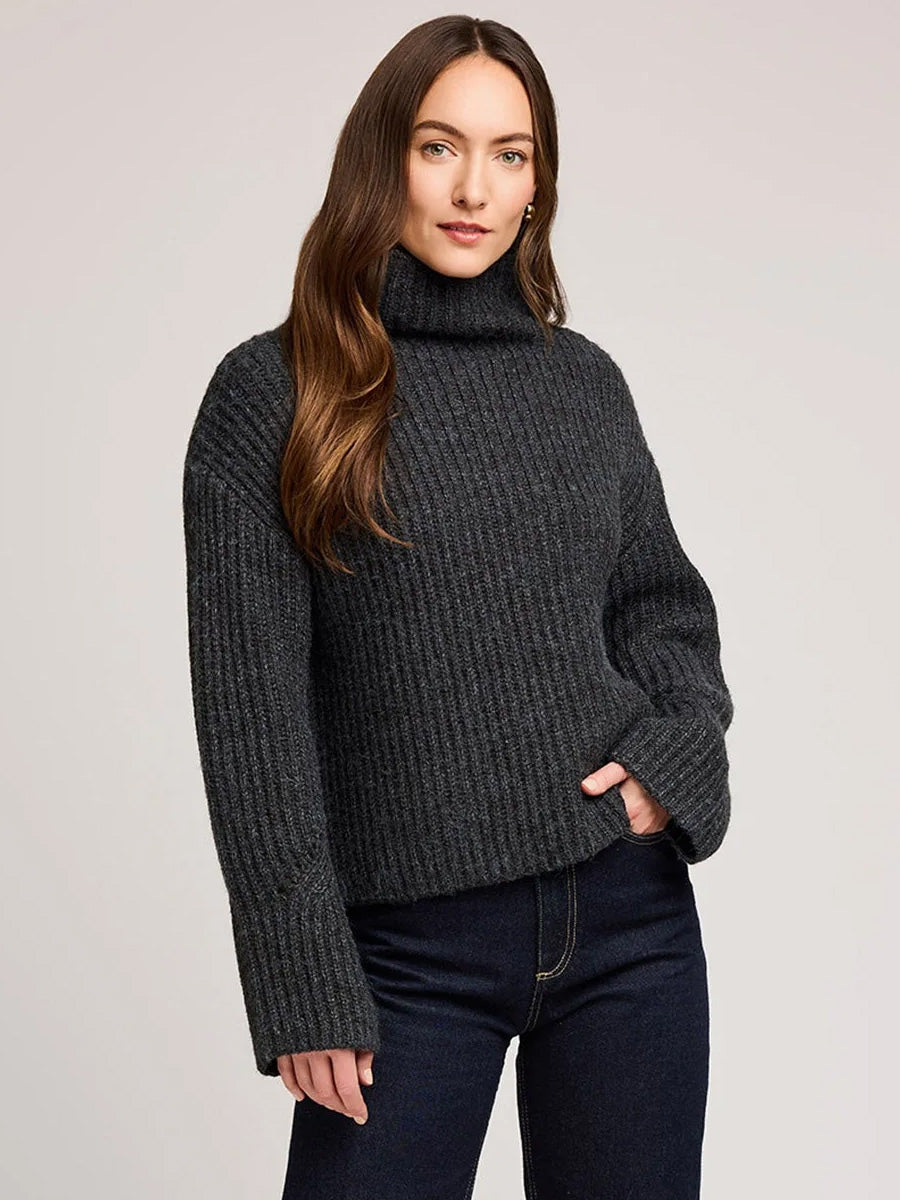 MARLOW SWEATER - HEATHER GREY SWEATER -