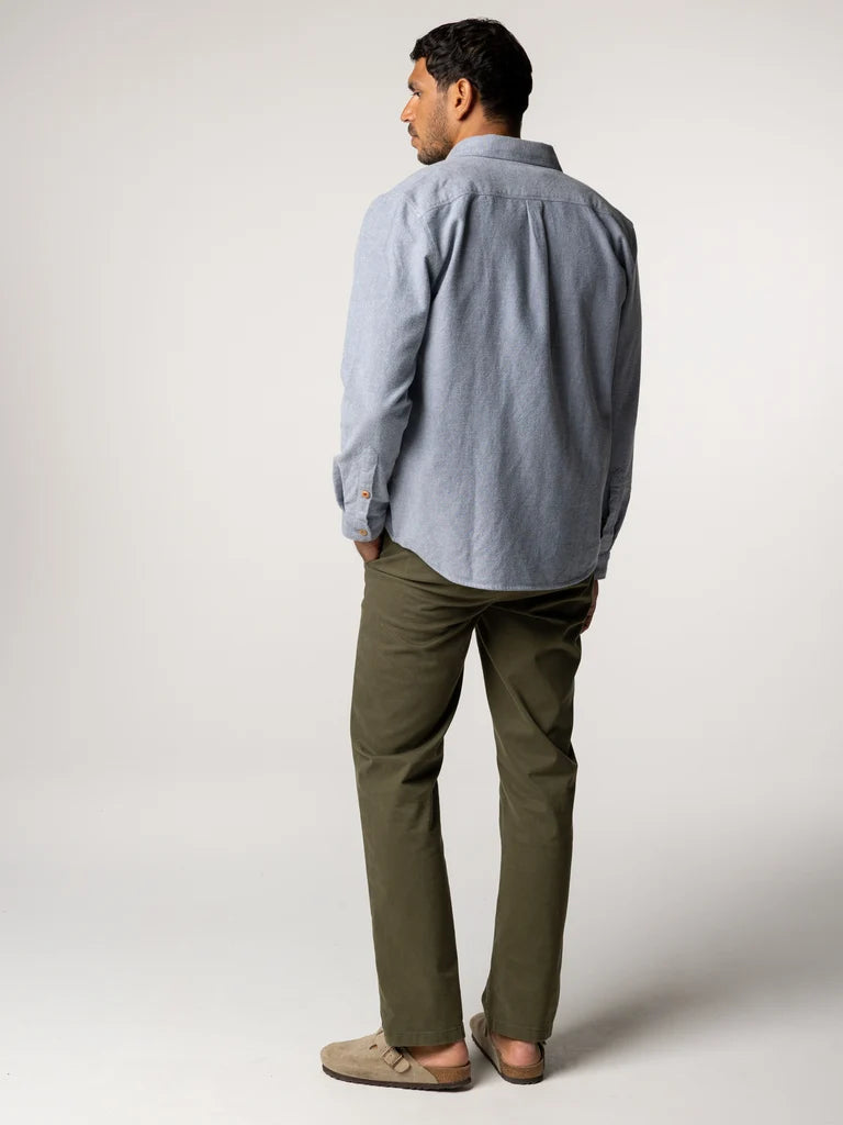 FINISTERRE GYLLY SHIRT - INDIGO DOBBY SHIRTS FINISTERRE