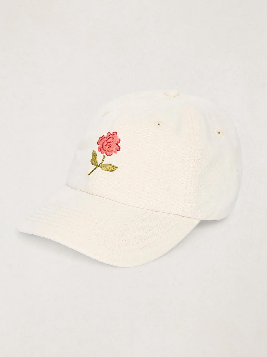 RHYTHM MILA FLORAL CAP - CREAM HATS RHYTHM