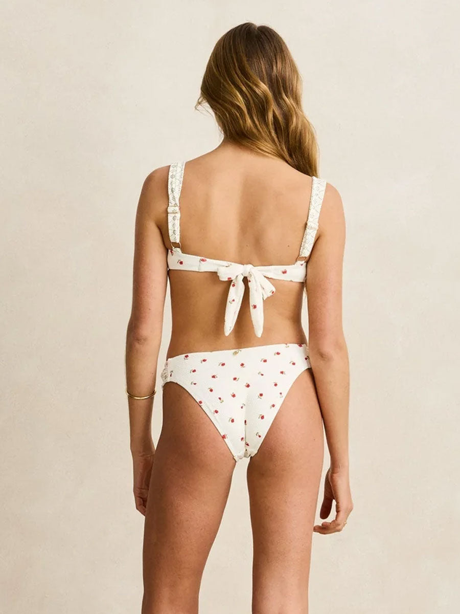 RHYTHM MILA SOFT SIDE HOLIDAY PANT - CREAM BIKINIS RHYTHM