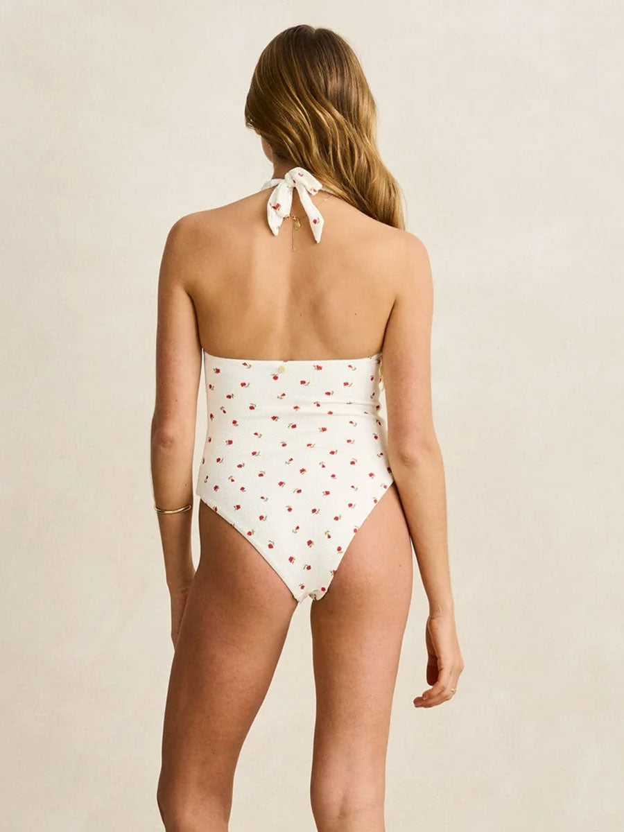 RHYTHM MILA REVERSIBLE HALTER NECK ONE PIECE - CREAM ONE PIECE RHYTHM