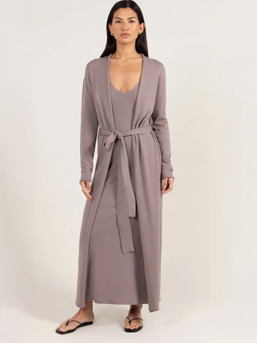 CHARLI SOFIA CARDIGAN - MINK SWEATERS CHARLI