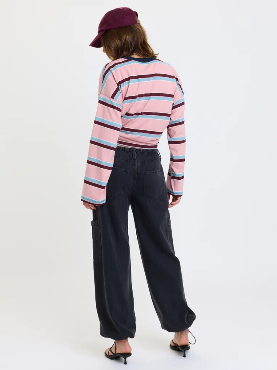 DAZE DENIM MIRAGE MID RISE CARGO HAREM PANT - ECLIPSE | OAK CLOTHING CO.