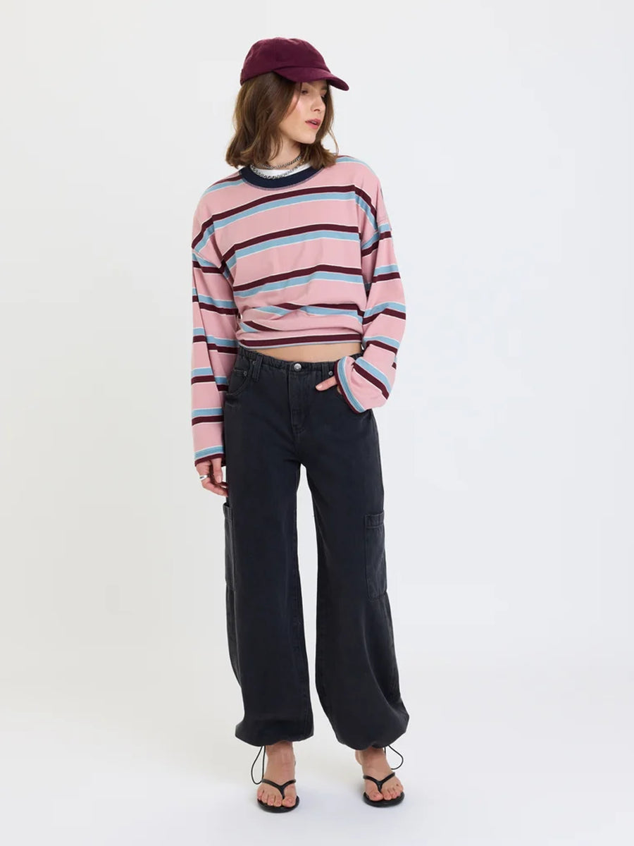 DAZE DENIM MIRAGE MID RISE CARGO HAREM PANT - ECLIPSE | OAK CLOTHING CO.