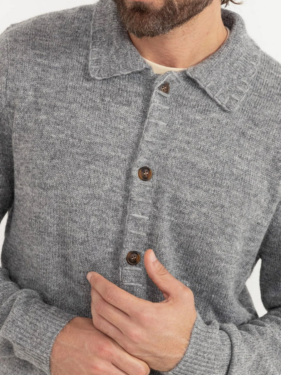 RHYTHM MOHAIR WHIP STITCH KNIT - GREY SWEATER -