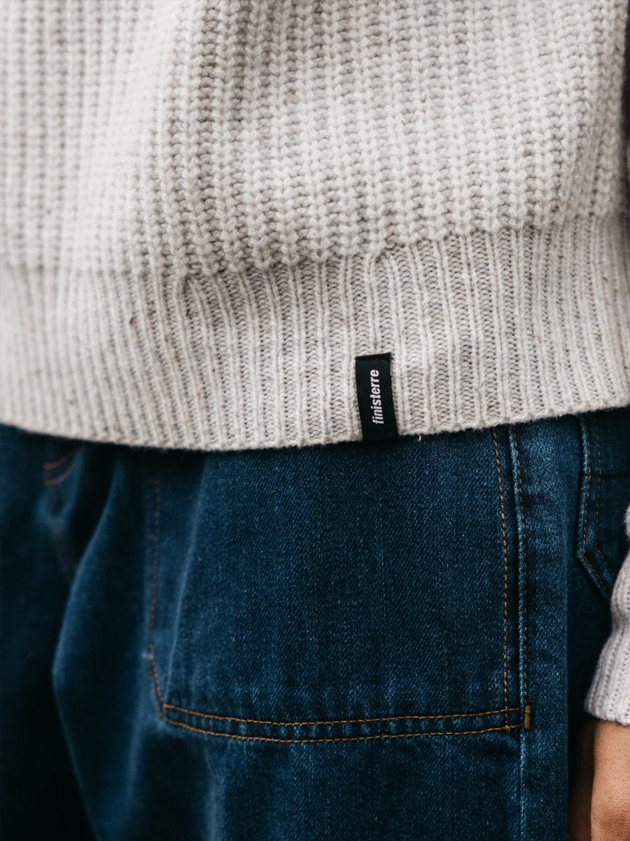 FINISTERRE MORA ROLL NECK SWEATER - ECRU SWEATER -