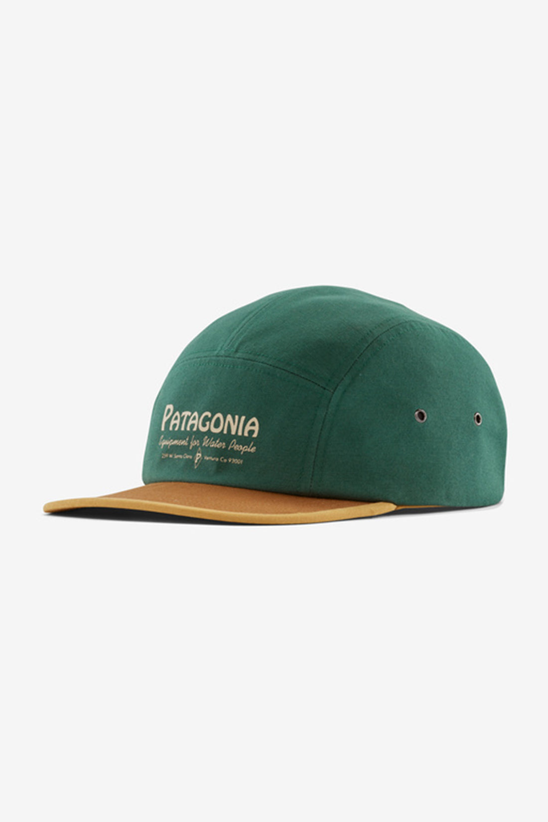 PATAGONIA GRAPHIC MACLURE HAT - WATER PEOPLE BANNER: CONIFER GREEN HAT PATAGONIA   
