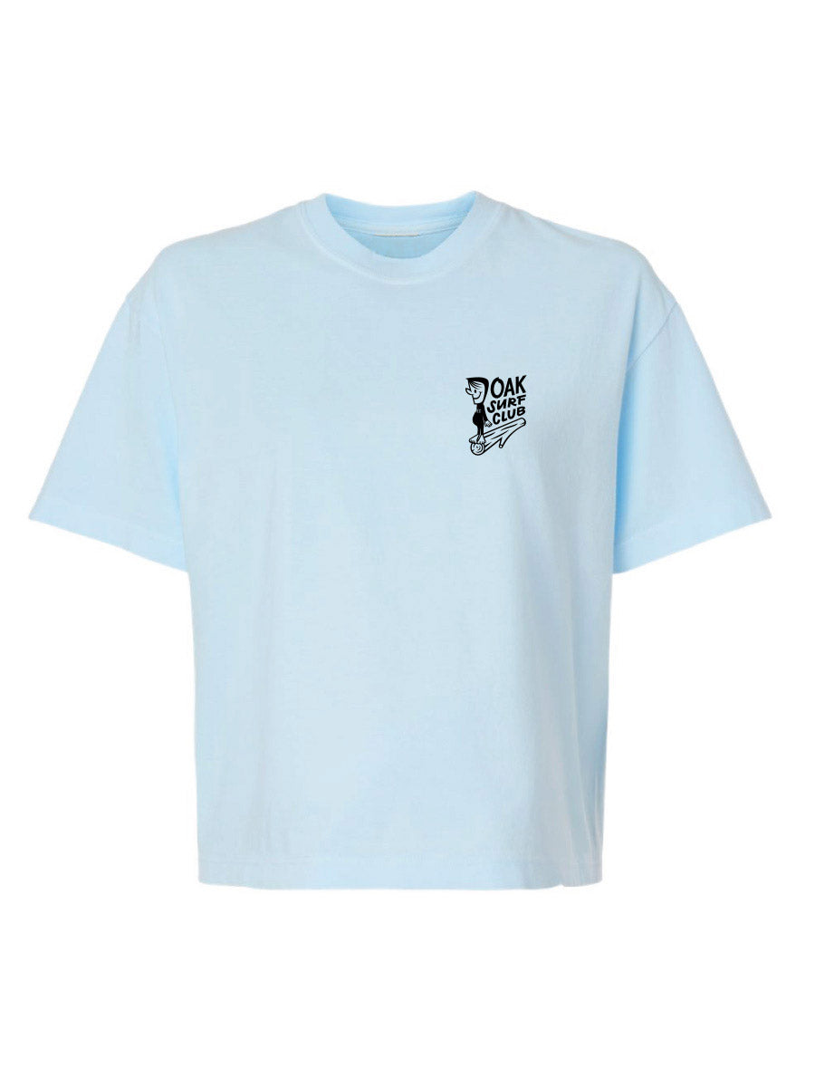 OAK SURF CLUB GROVER WOMENS TEE - CHAMBRAY T-SHIRTS OAK SURF CLUB