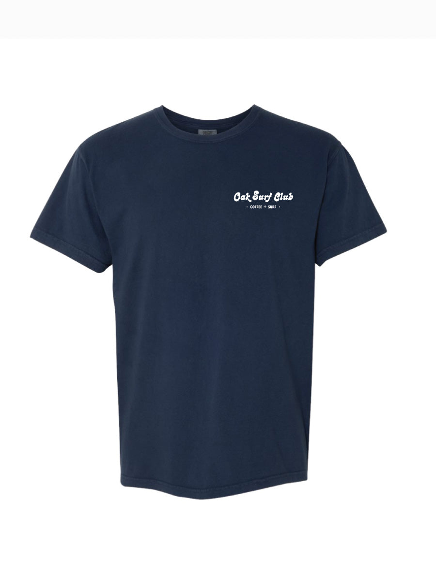 OAK SURF CLUB THREE GUYS TEE - NAVY T-SHIRTS OAK SURF CLUB