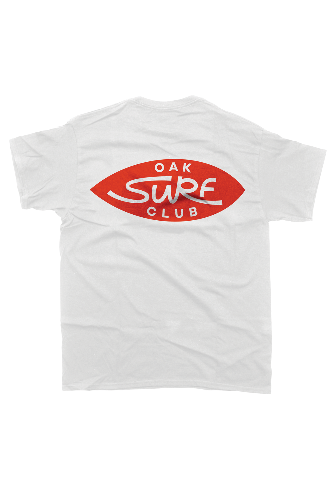 OAK SURF CLUB UNISEX OG TEE - WHITE/RED TSHIRT OAK SURF CLUB   