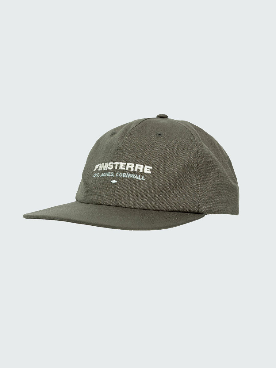FINISTERRE LETTERPRESS UNSTRUCTURED CAP - DARK OLIVE HATS FINISTERRE