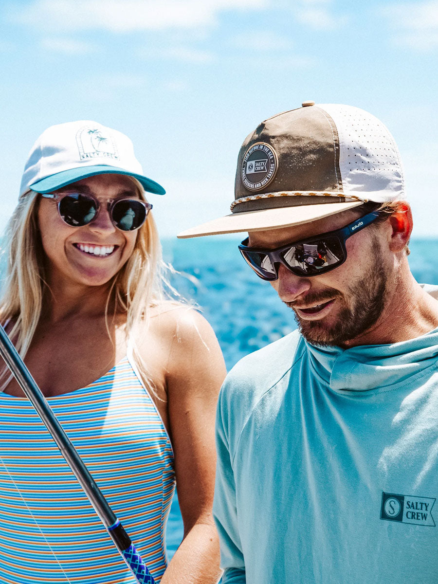 SALTY CREW TOPSHOT SNAPBACK - OLIVE/GOLD HATS SALTY CREW