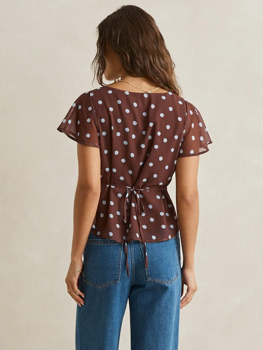 RHYTHM PENNY TOP - CHOCOLATE