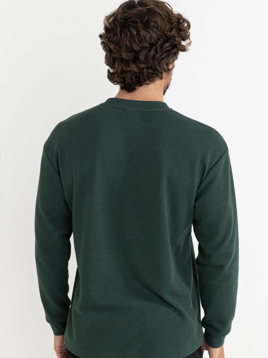 RHYTHM VINTAGE POCKET LONG-SLEEVE WAFFLE - PINE Shirts & Tops -