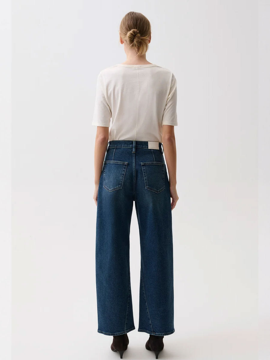 PISTOLA KYRA HIGH RISE BOWED WIDE ANKLE PANT - COSMIC