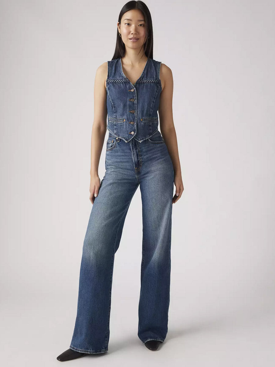 LEVI'S RIBCAGE WIDE LEG - POLAR PERIMETER