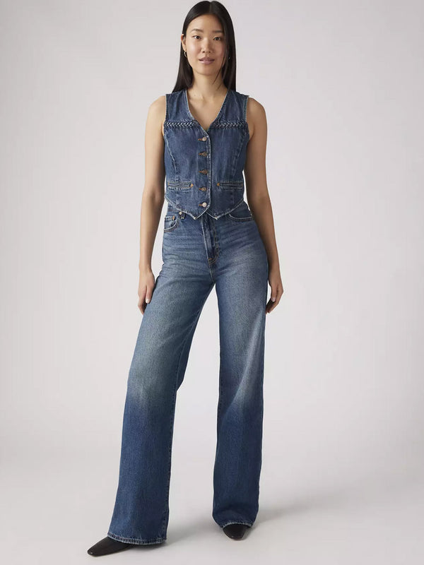 LEVI'S RIBCAGE WIDE LEG - POLAR PERIMETER