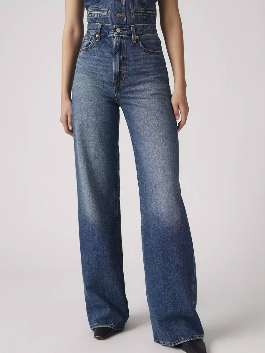 LEVI'S RIBCAGE WIDE LEG - POLAR PERIMETER