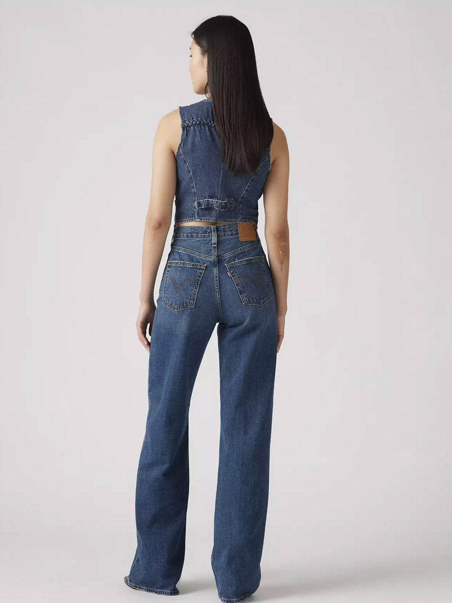 LEVI'S RIBCAGE WIDE LEG - POLAR PERIMETER
