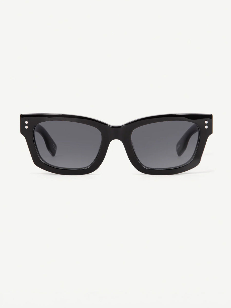 DECADE MILTON 60s SUNGLASSES DECADE EYEWEAR BLACK/POLARIZED