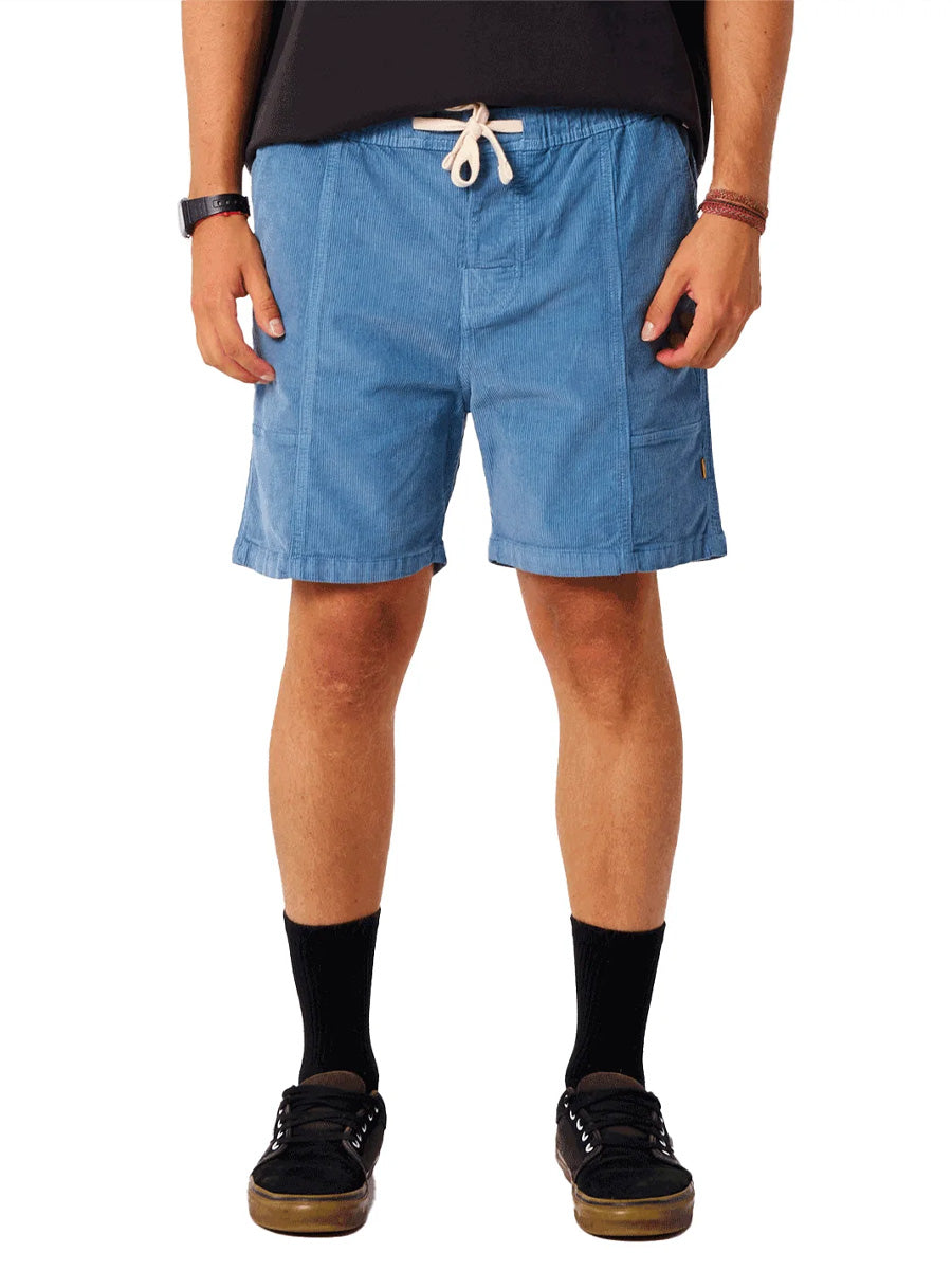 CRITICAL SLIDE ALL DAY CORD WALKSHORT - POWDER BLUE