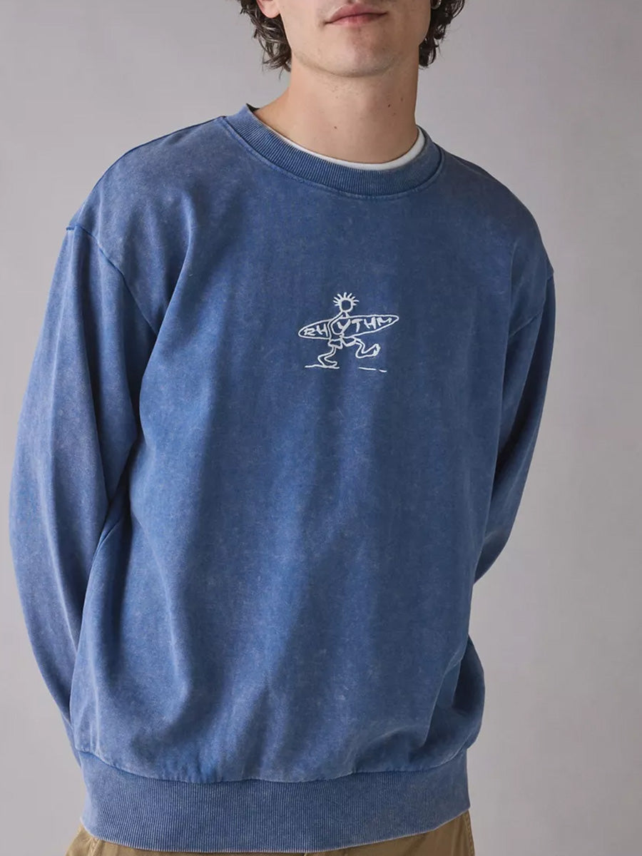 RHYTHM DRIFTER SALT WASH CREW - SLATE