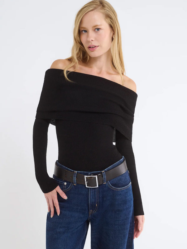WINONA TOP - BLACK SHIRT -