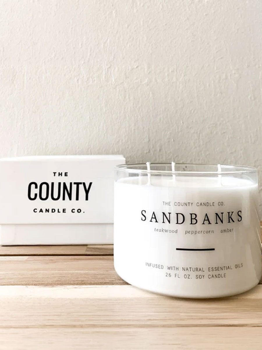 COUNTY CANDLE SANDBANKS 26 OZ CANDLE BOWL