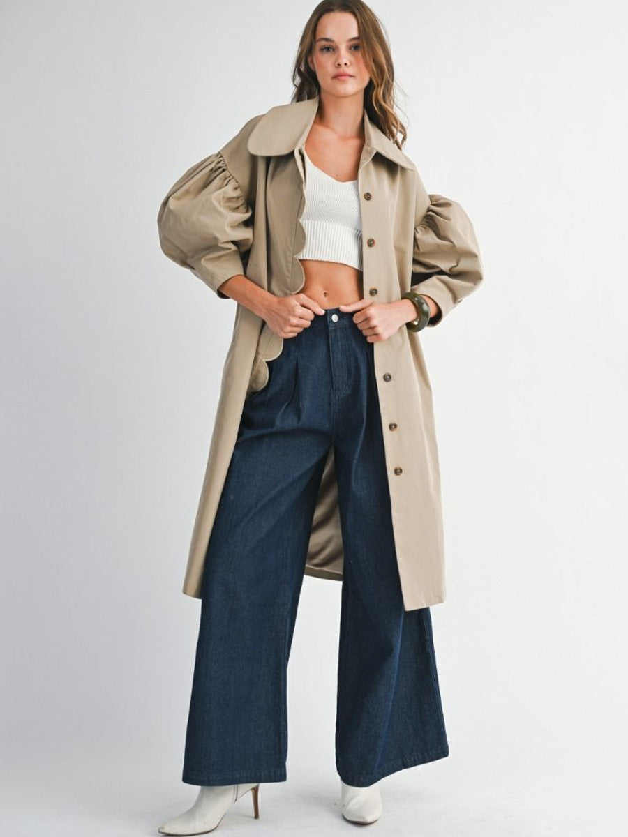 Ameri　BALLOON SLEEVE PLEATS TRENCH Ameri BALLOON SLEEVE PLEATS TRENCH