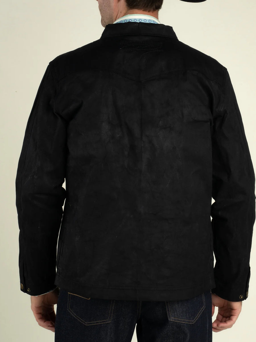 SENDERO RANCHO WAXED JACKET - BLACK