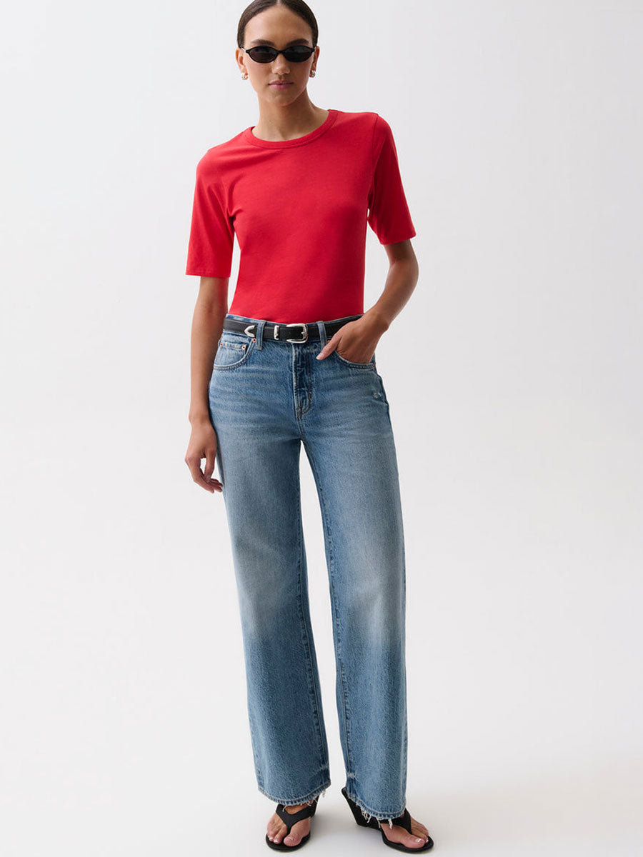 PISTOLA HARLOWE RELAXED BAGGY PANT PANT - SERPENTINE VINTAGE