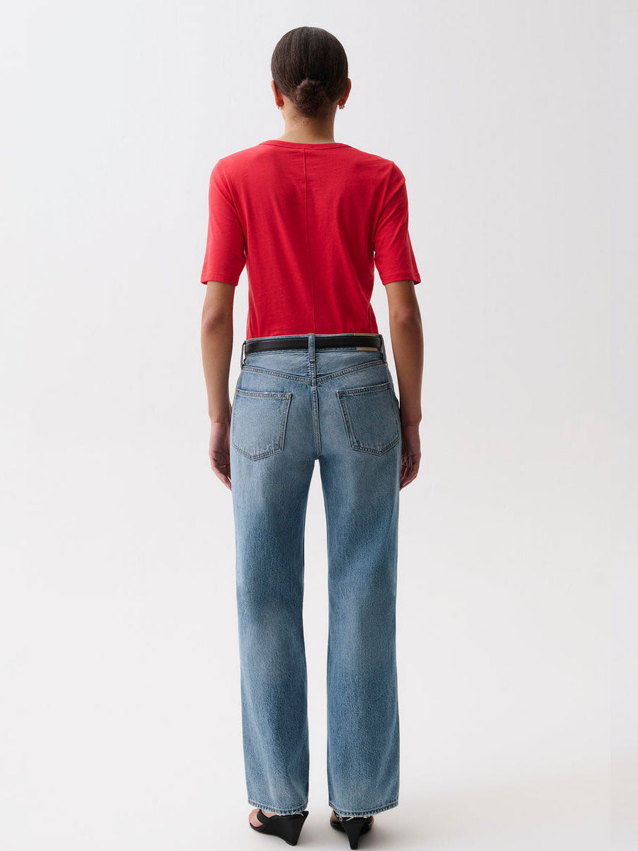 PISTOLA HARLOWE RELAXED BAGGY PANT PANT - SERPENTINE VINTAGE